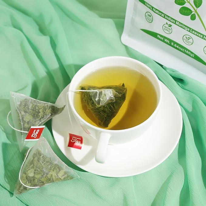 TEARELAE - Moringa Tea - 2g x 80 Count - Premium Moringa Leaves Tea Bags - Boost Immunity, Aid in Digestion - Non-GMO - Caffeine-Free-StrideForce Fitness