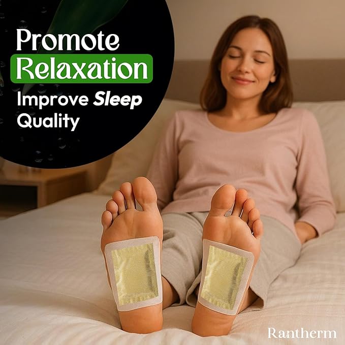 Foot Patches Pads for Deep Cleansing: Feet Patches Bamboo Wood Vinegar Ginger Foot Pads for Promoting Sleeping 20 Packs - 2 Boxes-StrideForce Fitness