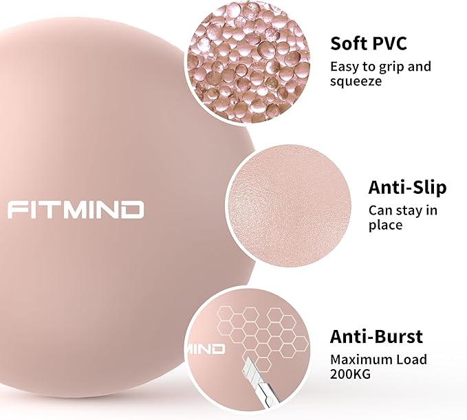 Pilates Ball - 10 Inch Core Ball for Yoga, Stability, Fitness, Ab & Core Workout, Physical Therapy-StrideForce Fitness