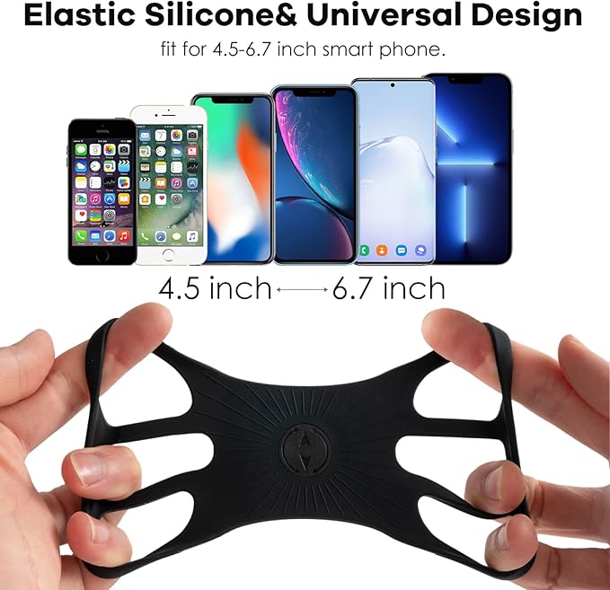 Cikyner Running Armband, Upgraded 3 in 1 Running Phone Holder Sports Armband Bicycle Phone Holder 360° Rotatable & Detachable Running Phone Armband for 4.5-7'' iPhone for Gym Running Hiking-StrideForce Fitness