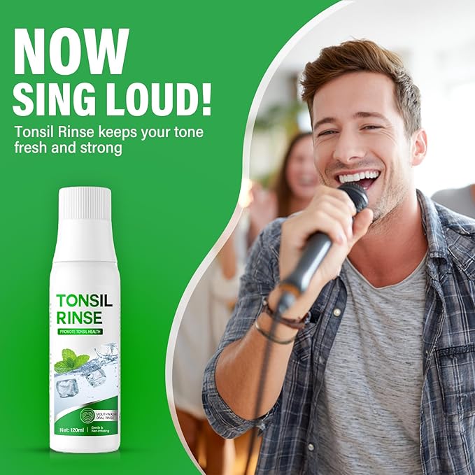 Tonsil Stone Remover Mouthwash - Alcohol-Free Oral Rinse to Soothe Tonsils and Combat Bad Breath, 4 Fl Oz