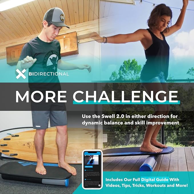 Revbalance Swell 2.0 - Surf & Paddle Balance Board Trainer-StrideForce Fitness