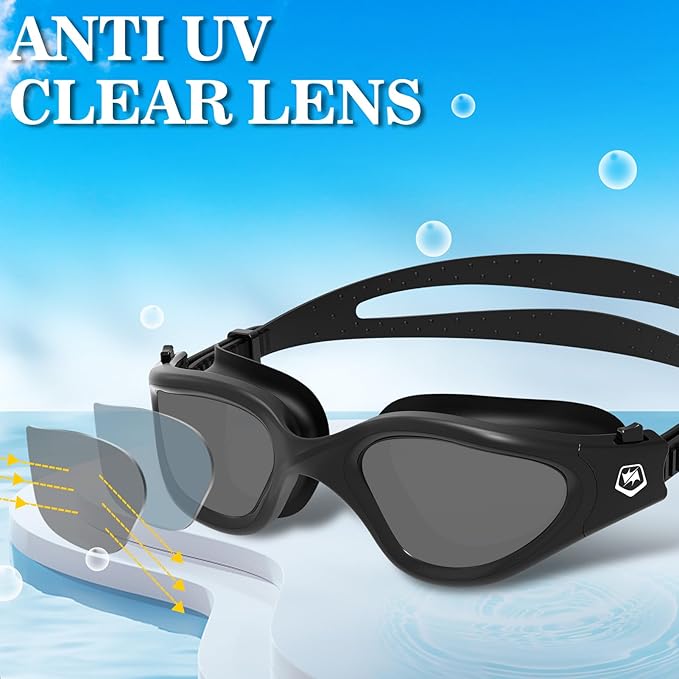 WIN.MAX Polarized Swimming Goggles Swim Pool Goggles Anti Fog Anti UV No Leakage Clear Vision for Men Women Adults Teenagers-StrideForce Fitness