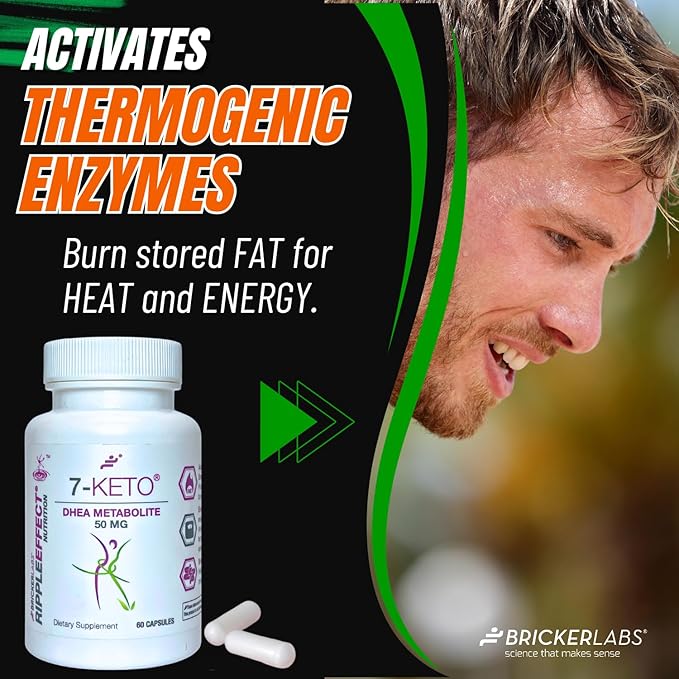 7-Keto DHEA Metabolite 50 mg Dietary Supplement for Weight Management, Safe and Effective Weight Management Support, 60 Capsules-StrideForce Fitness