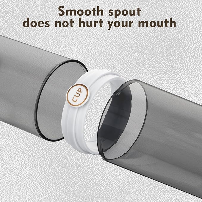 Yeeco toothbrush travel case, 2 pcs Transparent Black Portable Toothbrush Cover with Mouthwash Cup, Tooth Brushing Holder for Home School Camping Travelling, 8.1 x 2.6 inches,Clear Black