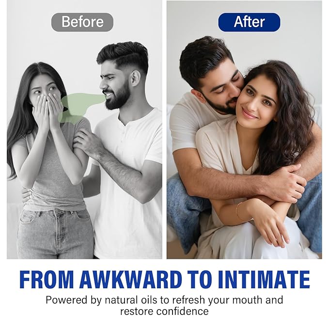 Gum Restore Drops, 60ml Alcohol-Free Oral Care Drops for Receding Gums, Dry Mouth & Fresh Bad Breath, Mint Flavor