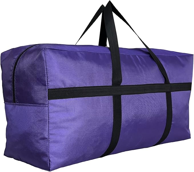 Extra Large Storage Duffle Bag with Zippers and Handles, Big Foldable Duffle Bag for Travel-StrideForce Fitness