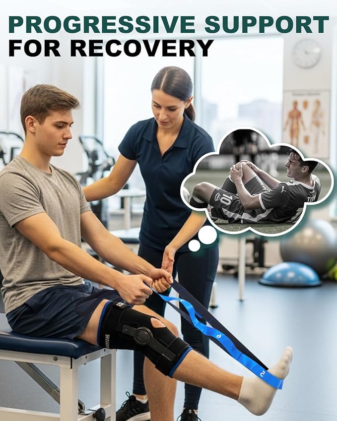 Trideer Stretching Strap for Physical Therapy, Non-Elastic Yoga Straps for Stretching with 10 Loops, Durable Nylon Stretch Bands for Exercise, Pilates, Gymnastics, Leg Stretcher with Guidance and Drawstring Bag-StrideForce Fitness