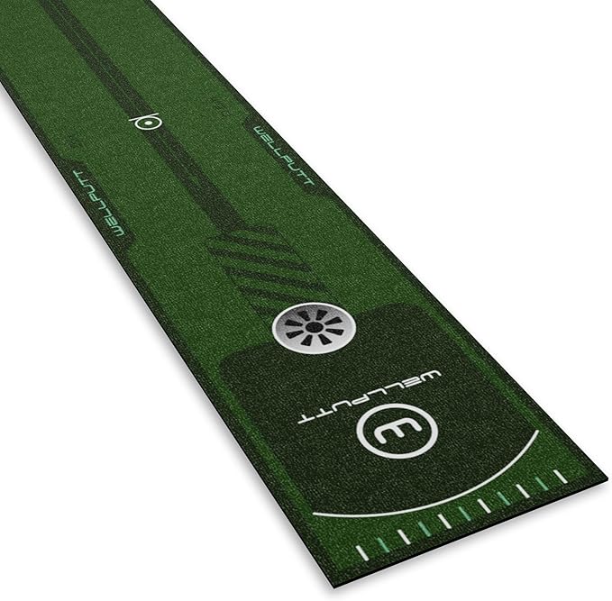 WELLPUTT - Golf Putting Training Mat - 8ft Essential-StrideForce Fitness