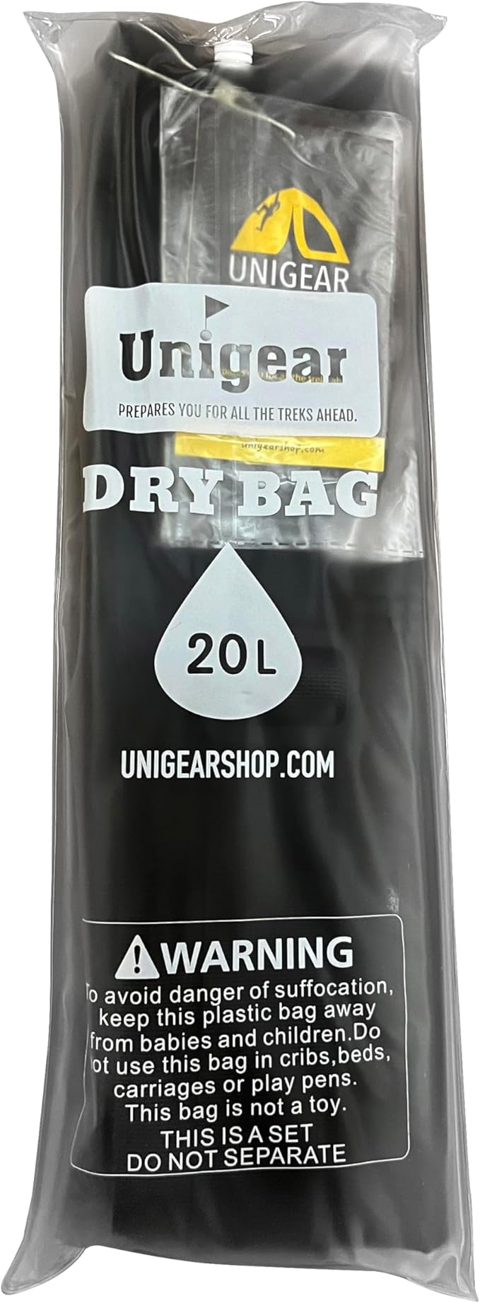 Unigear Dry Bag Waterproof, 2L/5L/10L/20L/30L/40L Floating and Lightweight Bags for Kayaking, Boating, Fishing, Swimming and Camping with Waterproof Phone Case-StrideForce Fitness