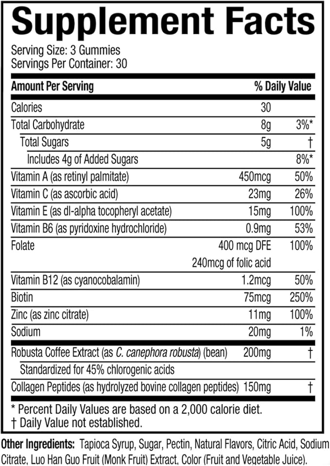 Hydroxycut Gummies +Women, Strawberry - 99% Caffeine Free - Supports Hair, Skin & Nails - Metabolize Carbs, Proteins & Fats-StrideForce Fitness
