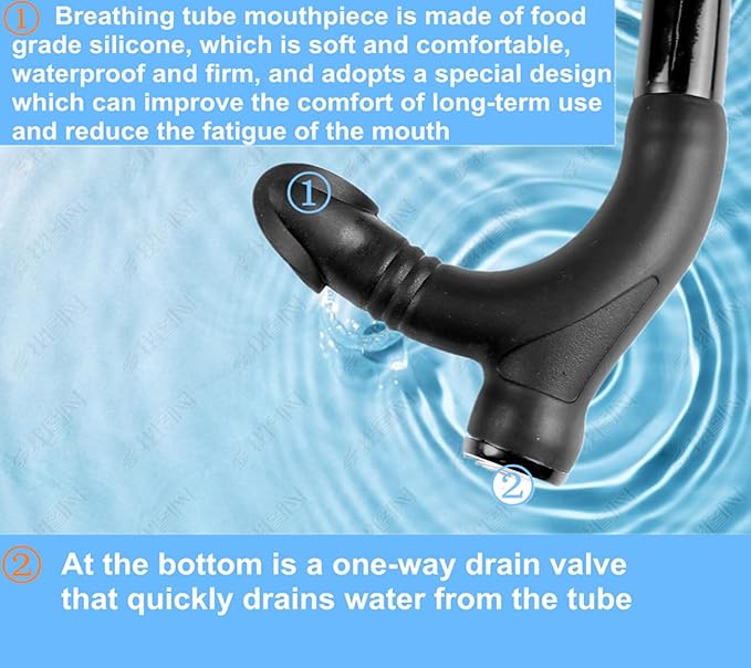 Snorkel Swim Training Practice Freestyle Learn to Swim for Pool Swimming and Open Water Snorkeling-StrideForce Fitness