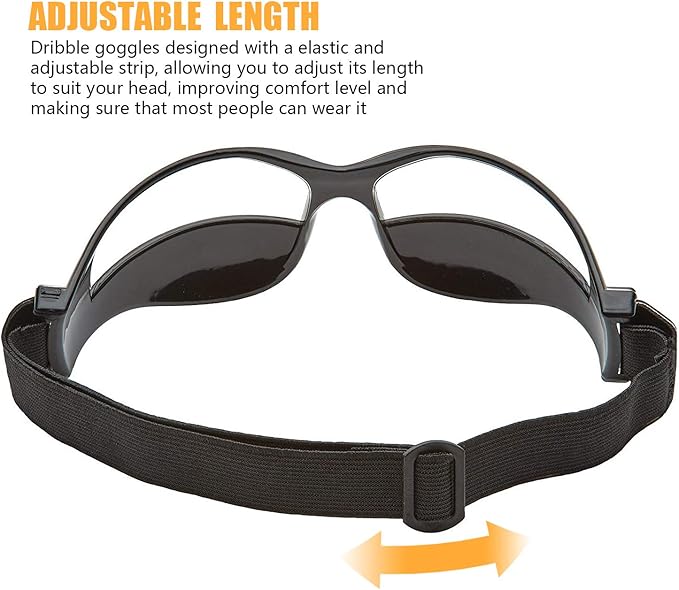10 Pcs Basketball Goggles Dribble Dribbling Specs Professional Basketball Training Aid,Adjustable Elastic Strap Safety Eyewear Goggles for Kids Adult Youngster Adolescent Golf Rugby Soccer-StrideForce Fitness