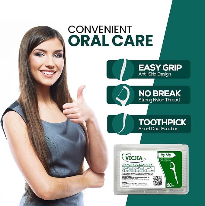 Tooth Floss Picks Unflavored Dental Floss for Tooth Picks Flossers,500 Count Floss Sticks for car,Home Tooth Pick Small Portable Floss Dispenser