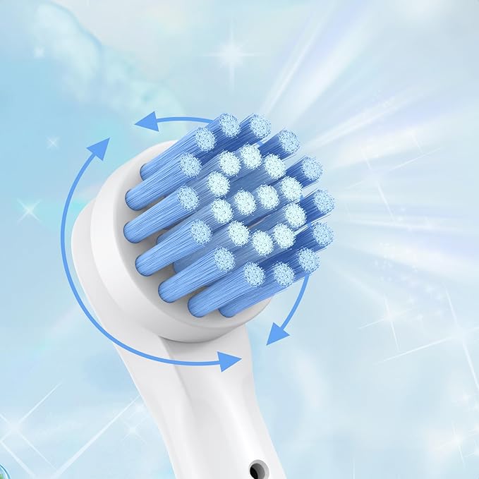 Safcare Sensitive Gum Care Replacement Brush Heads, Pack of 48 Professional Electric Toothbrush Heads Compatible with Oral b Braun Electric Toothbrush (48 Pack)