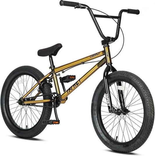 Freestyle BMX Bike, 20 Inch Yaphet Bicycle for Teen Beginner and Adult Riders, Bike with Hi-Ten Steel Frame, Multiple Colors-StrideForce Fitness