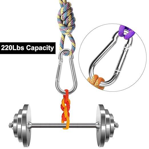 60Pack 2” Spring Snap Hooks, Galvanized Steel Small M5 Carabiner Clips Keychain, 220lb Capacity Heavy Duty Quick Link for Outdoor Camping, Swing, Fishing, Hammock, Dog Leash, Hiking-StrideForce Fitness