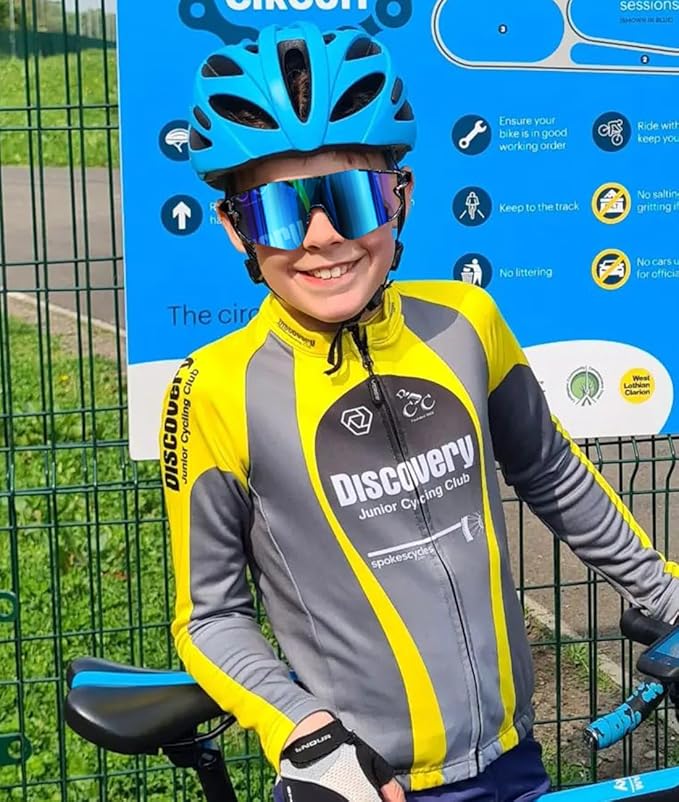 Kids Baseball Sunglasses for Boys Girls Youth Softball Cycling Sports Sunglasses UV400 Protection Age 5-12-StrideForce Fitness