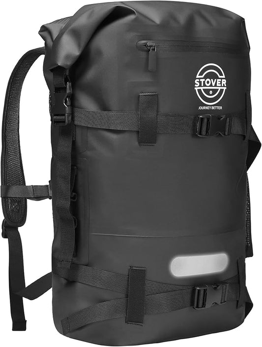 STOVER 5/10/25/30/40/55L Waterproof Backpack- Floating Dry Bag for Kayaking, Travel, Beach, Hiking, & Camping, Men/Women-StrideForce Fitness