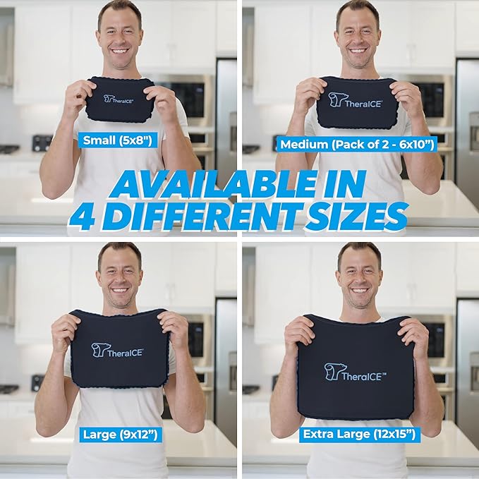 TheraICE PROpack Cold Therapy Reusable Cold Gel Ice Pack - Extra Large 12x15 - Great for Muscular Back Pain, Shoulder, Hip Knee - Oversized Multipurpose Cold Icepack for Minor Aches & Pains-StrideForce Fitness