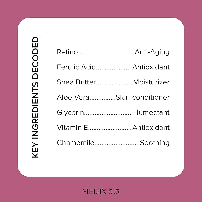 Medix 5.5 Retinol Body Lotion + Hyaluronic Acid Cream, Moisturizer Body & Face Lotion Set | Hydrating + Firming Lotion For Stretch Marks, Wrinkles, & Crepey Skin | Skin Care Products, 2pc Set-StrideForce Fitness