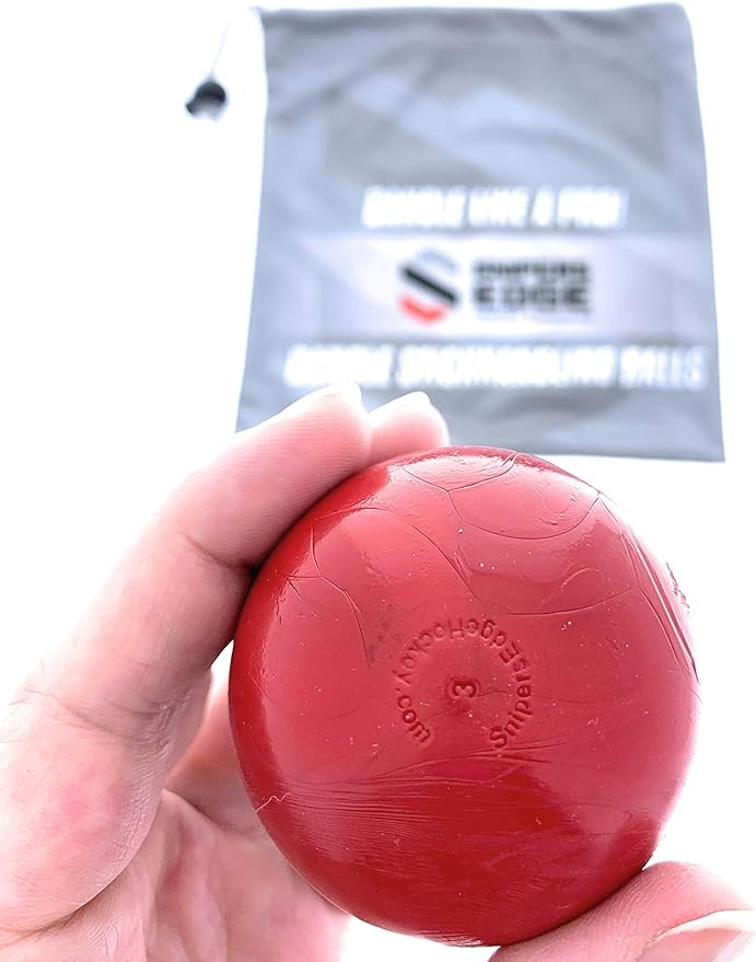 Snipers Edge Hockey Stickhandling Balls - Hockey Dangle Balls with Bag - Improve Stickhandling On and Off The Ice - Bring Anywhere!-StrideForce Fitness