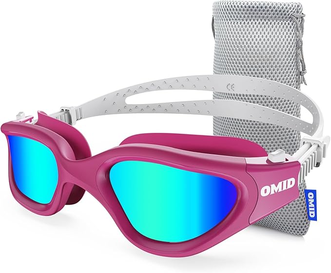 OMID Swim Goggles, P2 Polarized Swimming Goggles for Men Anti-fog Goggles Swimming for Adult Women-StrideForce Fitness