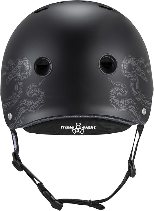 Triple Eight Deep Cover Helmet - Ideal for Skateboarding, Bicycling, BMX, and Roller Skating-StrideForce Fitness