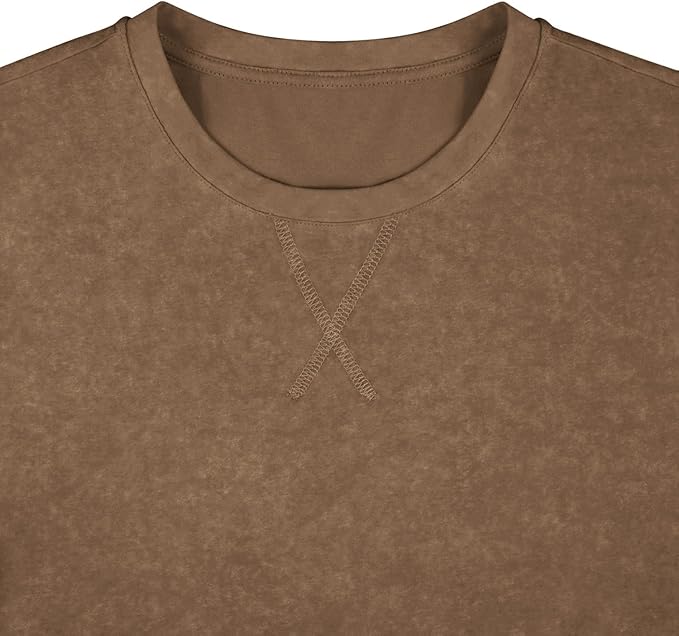 LOGEEYAR Men's Athletic Washed T-Shirts Basic Crew Neck Tees Tops Causal Distressed Cotton T Shirts for Men-StrideForce Fitness