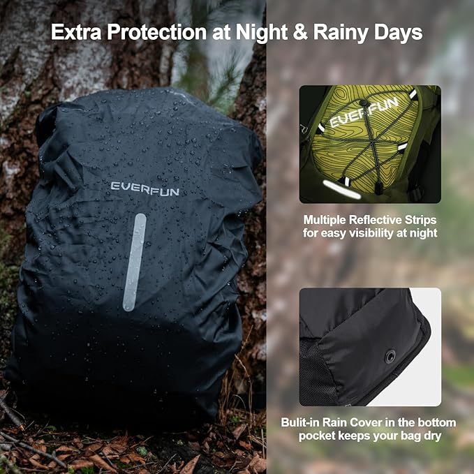 Everfun Hydration Backpack 18L with Water Bladder 2L/3L Hiking Water Backpack Women Men Hydration Pack Insulated Lightweight Day Hydropack with Storage for Hiking, Biking, Running, Festival-StrideForce Fitness