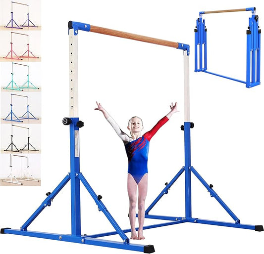 4FT/5FT Gymnastic Bar Set Gymnastics Horizontal Bar Gymnastics Kip Bar for Kids Home Use-StrideForce Fitness
