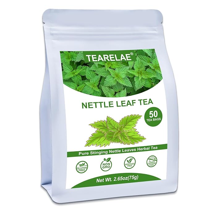 TEARELAE - Nettle Leaf Tea - 1.5g x 50 Counts - Premium Stinging Nettle Tea Bags - Non-GMO - Caffeine-Free-StrideForce Fitness