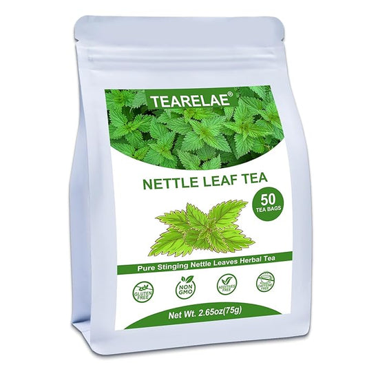 TEARELAE - Nettle Leaf Tea - 1.5g x 50 Counts - Premium Stinging Nettle Tea Bags - Non-GMO - Caffeine-Free-StrideForce Fitness
