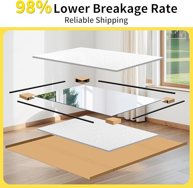 Home Gym Mirror - 80x40 Inch, 2PCS Frameless Tempered Glass Full Body Mirror for Wall Mount - Ideal for Yoga, Workout, Bedroom, Dance Studio (Silver)-StrideForce Fitness