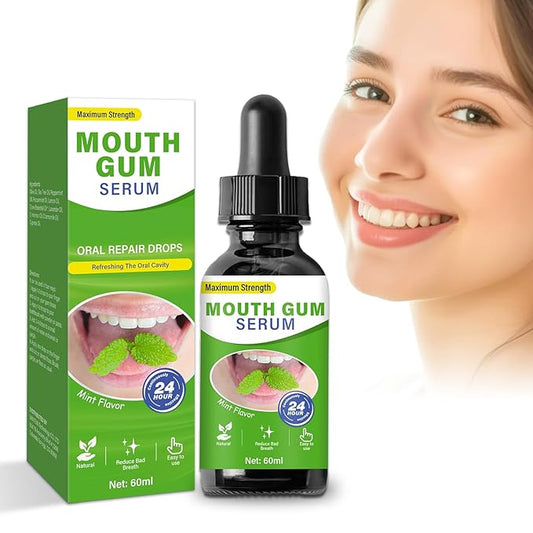 Gum Restore Drops, Gum Repair for Receding Gums & Stain Removal, Bad Breath Treatment for Adults(Green)