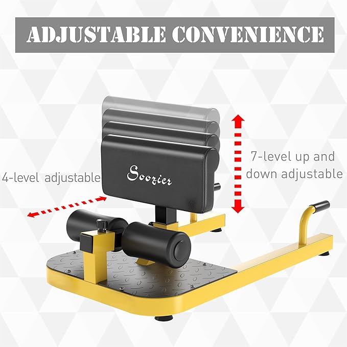 Soozier 3-in-1 Padded Push Up Sit Up Deep Sissy Squat Machine Home Gym Fitness Equipment-StrideForce Fitness
