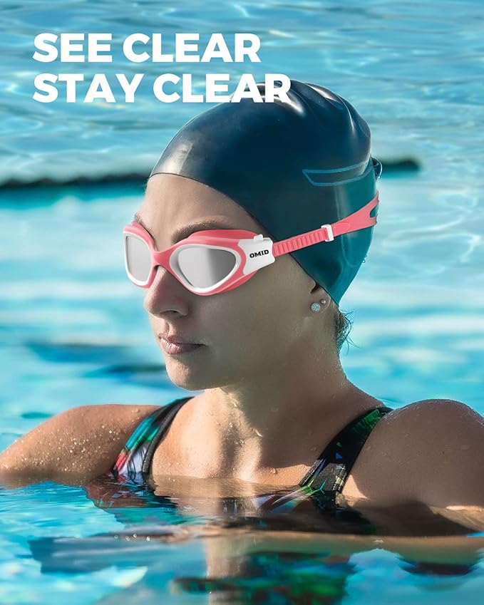 OMID Swim Goggles, P2 Polarized Swimming Goggles for Men Anti-fog Goggles Swimming for Adult Women-StrideForce Fitness