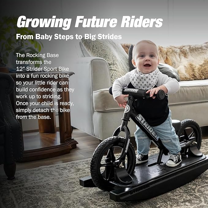 Strider 12” - Helps Teach Baby How to Ride a Balance Bicycle - for Kids 6 Months to 4 Years - Easy Assembly & Adjustments-StrideForce Fitness
