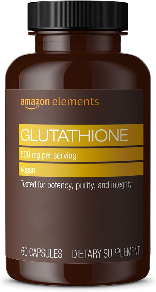 Amazon Elements Glutathione 500mg 60 Capsules-StrideForce Fitness