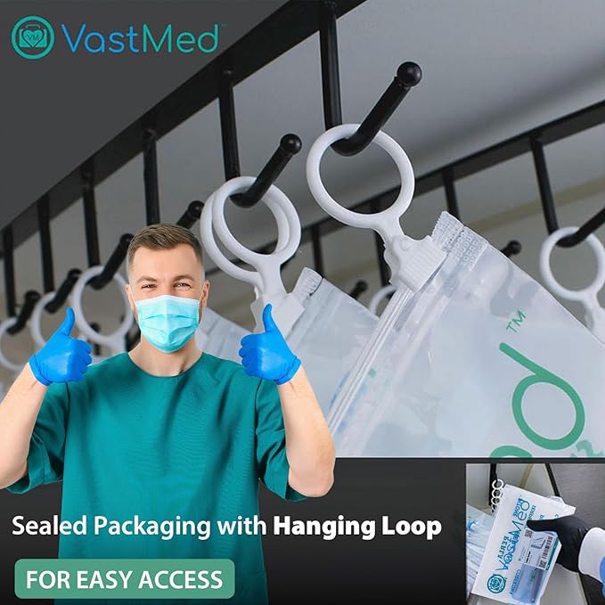 3 PCs Medical Grade Tongue Scraper by Vastmed | Stainless Steel Tongue Cleaner, Metal Tongue Scraper with Travel Bag | Tongue Scrubber for Bad Breath, Boost Oral Hygiene