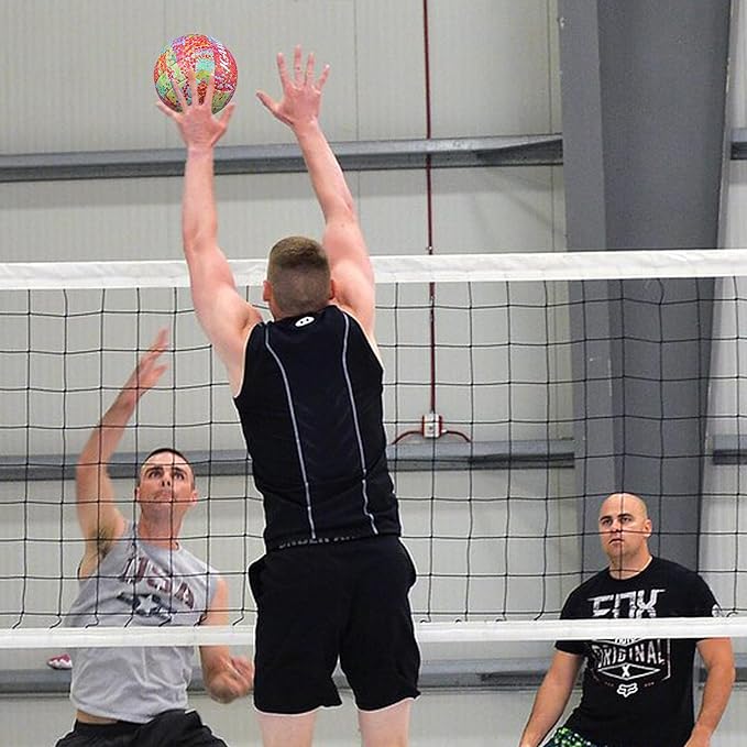 Volleyball Size 5 - Premium PU Leather, Ultra-Durable Soft to The Touch for Youth, Adults, Ideal for Indoor, Outdoor, Beach Sports Training-StrideForce Fitness