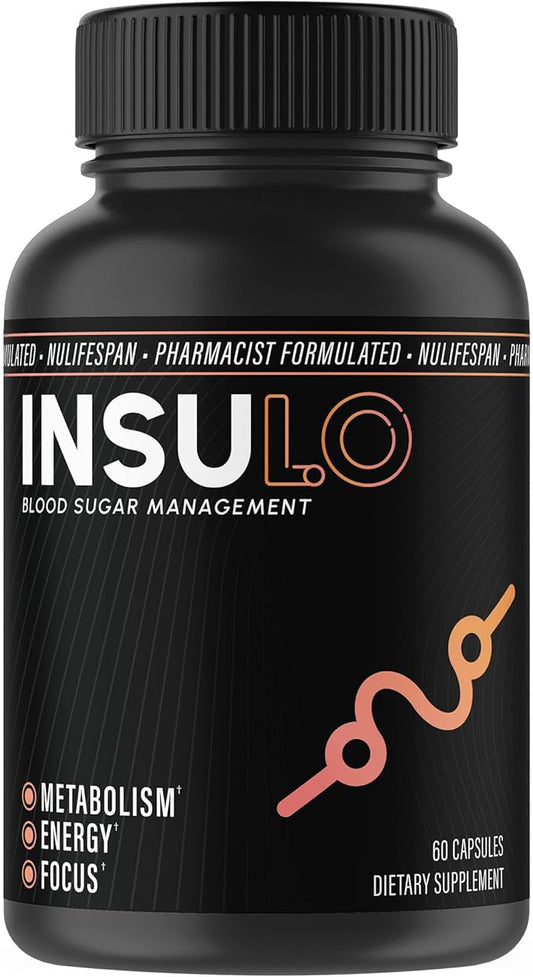 InSuLo, Metabolism, Energy and Focus Supplement for Adults, Vegan-Friendly, Gluten-Free & Non-GMO, Ideal for Weight Management, Energy Supplements for Fatigue, 60 Capsules-StrideForce Fitness