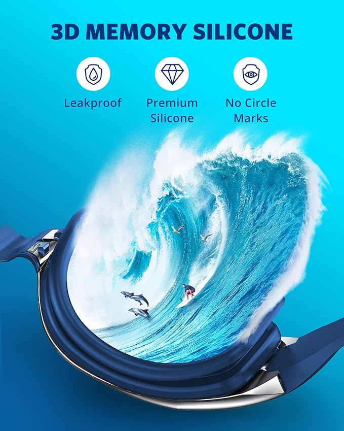 Aegend Swim Goggles, Swimming Goggles No Leaking Full Protection Adult Men Women Youth-StrideForce Fitness