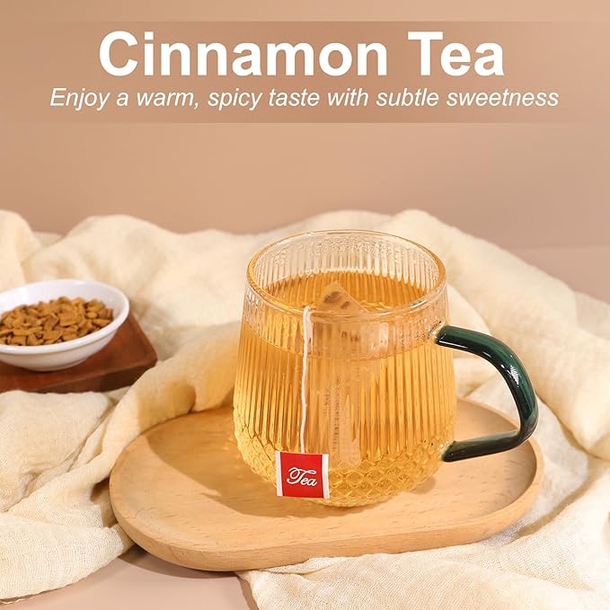 TEARELAE - Cinnamon Tea, 40 Count - Pure Cinnamon Sticks Tea Bags - Hot Cinnamon Spice Tea - Rich in Antioxidants - Non-GMO - Caffeine-Free-StrideForce Fitness