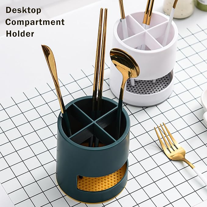 Toothbrush Holder,Toothbrush Holders for Bathrooms, Kids Toothbrush Holder Drainage, 4 Slot Toothbrush and Toothpaste Holder Storage Caddy, Toothpaste Organizer for Shower, Countertop, Vanity,Green