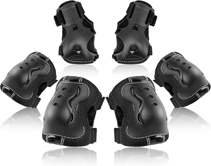 BOSONER Kids/Youth Knee Pad Elbow Pads Guards Protective Gear Set for Roller Skates Cycling BMX Bike Skateboard Inline Skatings Scooter Riding Sports-StrideForce Fitness