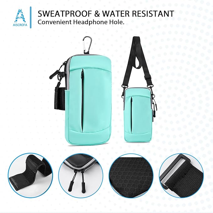 Phone Holder Arm Bands for Running Armband Small Crossbody Bags for Women Kids,iPhone 15 14 13 12 11 Pro Max Xs Xr X 6 7 8 Plus SE Mini Galaxy Ultra Edge S24 S23 Note-StrideForce Fitness