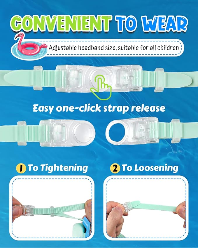 Rantizon Swim Goggles 2 Pack, Wide View Anti Fog&UV Swimming Goggles for Audlt, No Leaking Swim Glasses for Men Women Kids-StrideForce Fitness