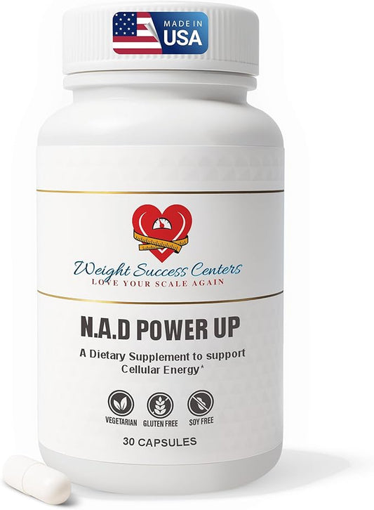 NAD+ Power Up Liposomal NAD+ Supplement – High Potency for Cellular Energy & Healthy Aging – Vegan, Gluten-Free, Non-GMO – for Men & Women – 30-Day Supply-StrideForce Fitness