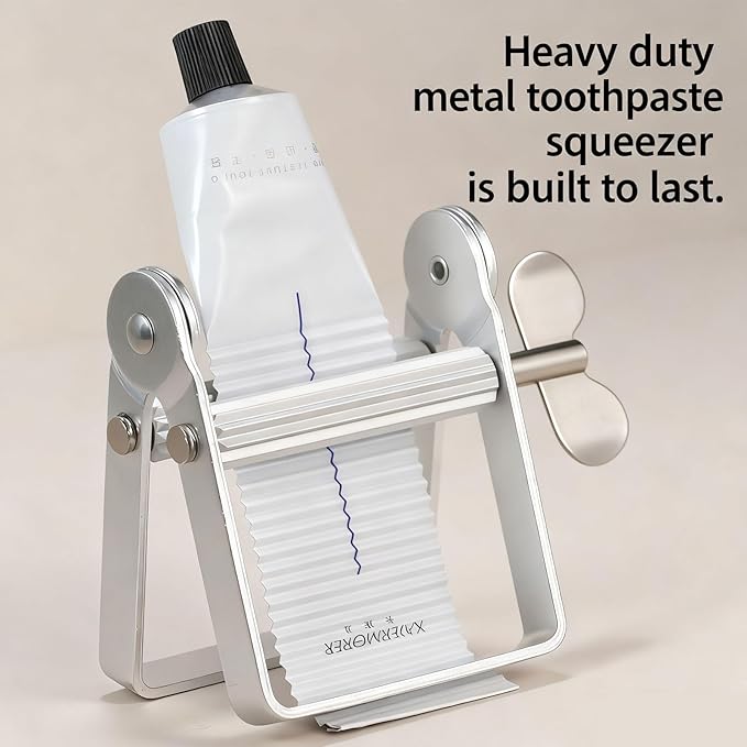 2PCS Stainless Steel Toothpaste Squeezer Tube Wringer for Toothpaste,Paint,Ointments,Creams,Hair Salon,Waste-Free Squeezer